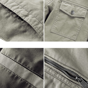 Vestes pour hommes en toile 100% coton respirantes à manches longues, personnalisables en gros, vestes pour hommes, veste pour homme - Product Image 6