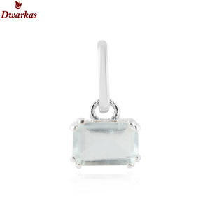 Joyería de moda fina con personalidad, colgante de piedras preciosas de Aguamarina natural de Plata de Ley 925, stock listo, precio barato - Product Image 1