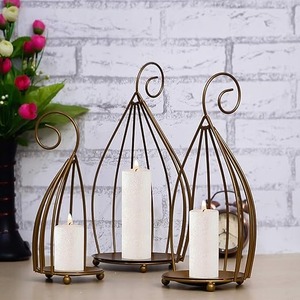 Available High Quality Round Available Glass Candle <b>Jar</b> for Home & Hotel Decoration New Design Best Price Metal Candle Lantern - Product Image 3