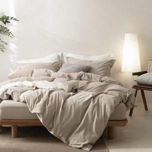 Hot Selling Boho Style 3-Piece Duvet Cover <b>Set</b> Soft Cotton Full Size <b>Comforter</b> 200TC Natural Color for Home Weddings Hotels - Product Image 3