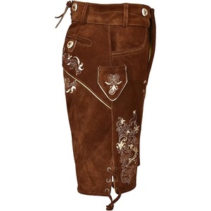 Pantalones Tradicionales Bávaros Alemanes de Cuero 100% Real Hechos a Medida con Diseño OEM para Hombre, Trajes de Oktoberfest - Product Image 4