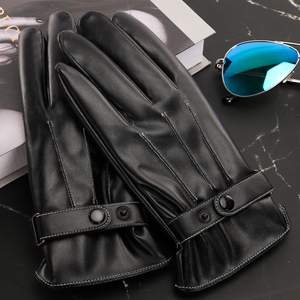 ถุงมือหนังแกะสำหรับผู้ชายถุงมือทำงานกันน้ำสำหรับฤดูหนาว - Product Image 3