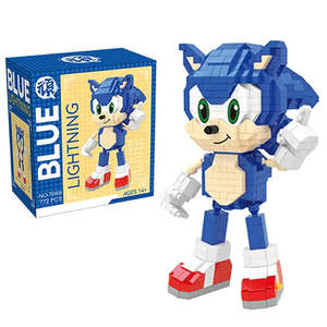 Sonic Hare Sonic Construction <b>Blocks</b> 1:8 Scale Plastic DIY Assemble Educational Toy for Kids Creative <b>Building</b> <b>Blocks</b> - Product Image 1