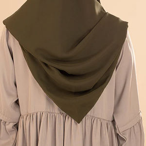 Pañuelos Hijab Musulmanes en Oferta, Color Sólido, Poliéster de Alta Calidad, Ligeros, Transpirables, de Secado Rápido, Precios para Mujer - Product Image 6