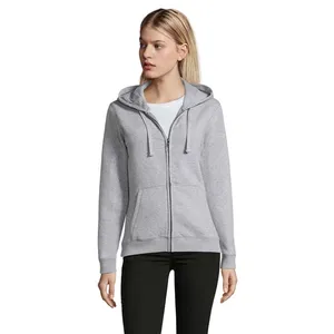 Felpa con Cappuccio e Zip Personalizzabile per Donna, Design con Borchie per Merchandising Promozionale - Product Image 3