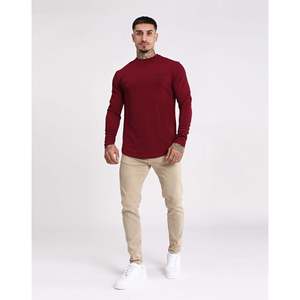 Maglietta bianca a maniche lunghe da uomo con ricamo impero by Imperio Shop - Product Image 6