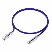 Kabel Patch Ethernet Cat6A RJ45 Super Slim 24/26/28/30AWG PVC 1m 2m 3m 5m Custom