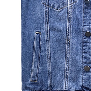 Chaleco Vaquero de Lona Más Vendido para Hombre, Invierno, Casual, Logotipo Personalizado, Alta Calidad, Chaqueta sin Mangas a la Moda - Product Image 2