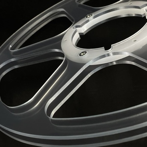 Bobina de Precisión Vacía de Policarbonato Transparente y Acrílico Blanco Personalizada para Filamento 3D, Cinta SMD y Enrollado de Cables - Product Image 2