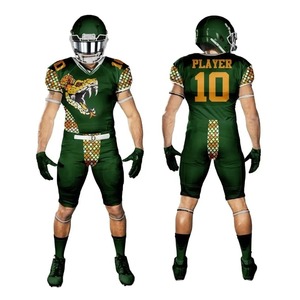 Custom American Football Uniform Team Name Number Different Colors High Quality Sublimated Short 100% Polyester Breathable OEM - Product Image 1