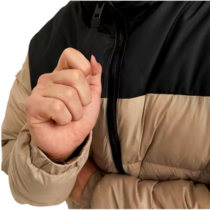 High Quality Custom Logo Hooded Puffer <b>Jacket</b> for Men Stand Collar Bubble Windbreaker Stylish New Design for Winter - Product Image 6