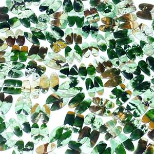 Belle paire de pierres précieuses calcédoine chromée naturelle Cabochon en vrac Prix de gros Pierre précieuse calcédoine chromée pour la fabrication de bijoux - Product Image 2