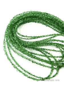 AAA Quality Natural Tsavorite <b>Color</b> Herkimar Diamond Quartz Coated <b>Beads</b> Size 2-3mm - Product Image 6
