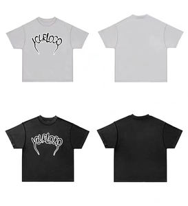 เสื้อยืดลำลองผู้ชายกันการ100% ผ้าฝ้ายฟอกสีโอเวอร์ไซส์พิมพ์ลายโลโก้สกรีนได้เป็นมิตรกับสิ่งแวดล้อม - Product Image 3
