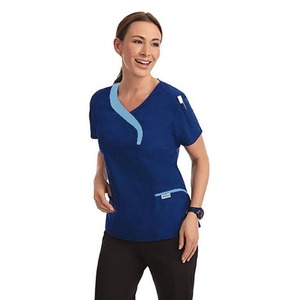 Nuevo Uniforme de Enfermera Transpirable para Mujer, OEM, Corte Regular, Conjuntos de Uniformes Médicos, Diseño de Hospital, Tejido de Punto con Estampado Térmico - Product Image 1