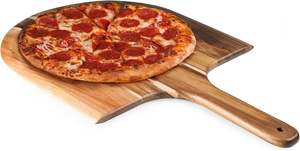 Plateaux et plateaux de service Pizza Peel Paddle de marque Picnic Time, taille unique, bois d'acacia - Product Image 2