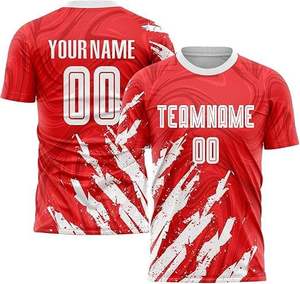 เสื้อฟุตบอลสำหรับผู้ชายเสื้อฟุตบอลแบบสั่งทำเสื้อฟุตบอลแบบระเหิดกางเกงขาสั้นระบายอากาศ - Product Image 2