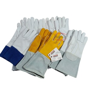 Gants de soudage TIG ISONZ ELC en cuir de vache, modèle ISONZ-110-18-7, manchette droite, résistance aux coupures EN388, épaisseur 1,2 mm, longueur 14 pouces, protection contre les chocs - Product Image 6