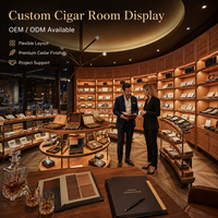 Humidor Modulaire, Salon à Cigares, Système de Ventilation pour Chambre à Cigares, Système d'Humidification pour Chambre à Cigares, Service de Projet Clé en Main pour Magasin de Tabac
