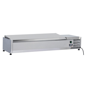 <b>Countertop</b> Saladettes with Lids GN 1/3 Set of 6 Display <b>Freezers</b> & Fridges Product - Product Image 1