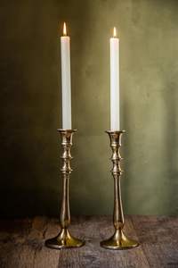 Bougeoir en métal antique détaillé pour les cérémonies de méditation des temples spirituels et les maisons culturelles - Product Image 6