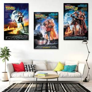Ensemble d'affiches de style moderne Retour vers le futur, parties I à III, pour affichage mural - Product Image 1