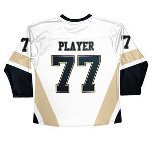 Precio bajo, diseño personalizado, cuello en V, camisetas de Hockey sobre hielo sublimadas, aparejos personalizados, número de nombre de sarga, uniformes de Hockey sobre hielo personalizados 100% - Product Image 6