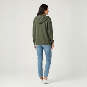 SUHE WS1511 Nouveaux ensembles de survêtements deux pièces en modal pour femmes, à capuche, manches longues, tricoté uni, tenue décontractée, taille élastique - Product Image 3