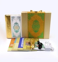 मुस्लिम उपहार सबसे अच्छा बेच लक्जरी गोल्डन Alquran द्वारा कलम शब्द शब्द रीडर इस्लामी पवित्र कुरान पढ़ने और बात कर कलम उपहार बॉक्स