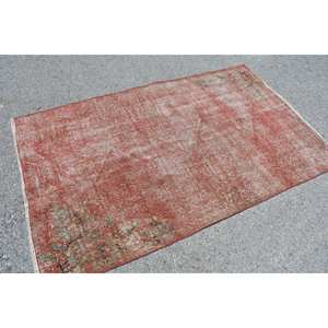 Alfombra turca de área grande, diseño clásico de retazos rojo y verde, Material de lana de 3,8x6,4 pies, respaldo de látex, pasillo rectangular Kilim de 10mm - Product Image 4