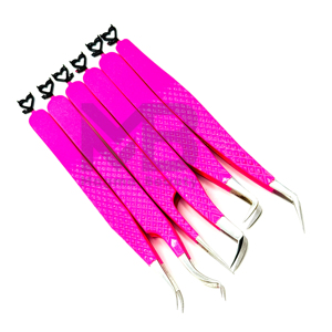 Professional <b>Eyelash</b> Extension <b>Tweezers</b> With New Design Heart Grip Handle <b>Eyelash</b> <b>Tweezers</b> Custom Logo Stainless Steel <b>Tweezers</b> - Product Image 6