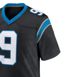 2025, venta al por mayor, camiseta de fútbol americano para hombres, 100% poliéster personalizado, camiseta de equipo de alta calidad con mangas cortas - Product Image 4