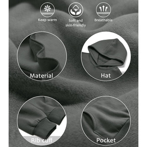 เสื้อฮู้ดลำลองสำหรับผู้หญิงเสื้อฮู้ดแขนยาวมีฮู้ดผ้าถักระบายอากาศเป็นมิตรกับสิ่งแวดล้อมใส่กลางแจ้ง - Product Image 6