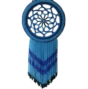 Atrapasueños bohemios con cuentas de semillas al por mayor para decoración interior, atrapasueños bordado con cuentas de semillas de estilo nativo para regalos - Product Image 6