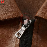 Chaqueta de Motocicleta para Hombre, Nueva, de Invierno, Impermeable, Transpirable, Ecológica, Resistente al Viento, de Alta Calidad, de Piel de Vaca, con Cierre y Tejido de Punto