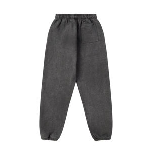 Vente en gros personnalisée de tissu 100% coton pour pantalon de jogging à pattes évasées, impression 3D en relief, molleton, pantalon de survêtement pour homme, pantalon de survêtement empilé, vente en gros - Product Image 2