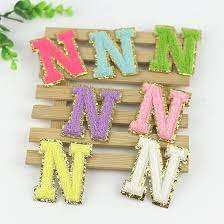 Custom Colorful Chenille Embroidery Patches High-Crew <b>Iron</b>-<b>on</b> Varsity <b>Letters</b> for Winter Season - Product Image 3