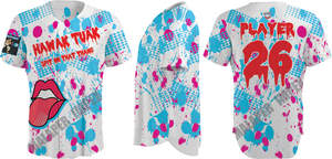 2025 Unisex adulto personalizado béisbol Jersey y pantalones conjunto completo con impresión Digital 100% poliéster antibacteriano - Product Image 3