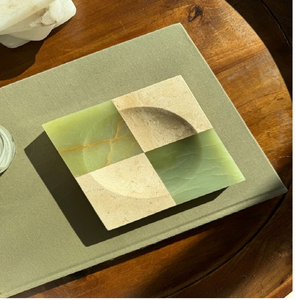 Posavasos cuadrados de mármol blanco con delicado incrustado de concha de libélula. Elegancia atemporal. Disponible a precios de mayoreo. Tienda. - Product Image 3