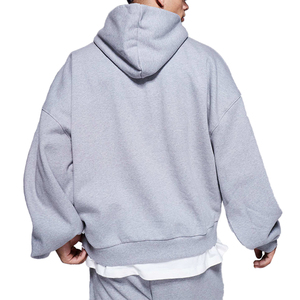 Sudaderas con capucha de algodón GSM de 500 de gran tamaño para hombre, jersey con logotipo personalizado, ropa de calle lisa, fabricante de sudaderas con capucha - Product Image 3