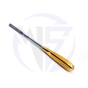 Raspador Nasal Ortopédico de 19 cm, Acero Inoxidable, Mango Dorado, Instrumento Quirúrgico de Alta Calidad con Certificación CE para Cirugía Ósea Facial - Product Image 2