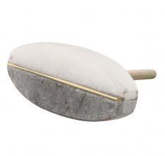 Handmade Modern Luxury round Marble Cabinet <b>Knobs</b> Antiqued Brass <b>Ceramic</b> for Drawers Dressers Bedrooms Living Rooms Kitchens - Product Image 5