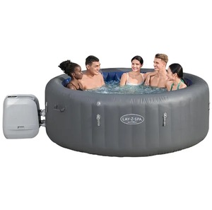 100% calidad Lay-Z-Spa Hawaiis Airjets diseño rústico ecológico masaje inflable Spa piscina bañera de hidromasaje portátil - Product Image 1