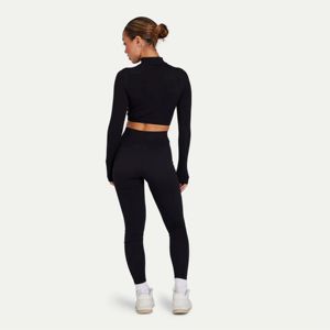 High Waist <b>Knitted</b> Yoga <b>Leggings</b> for Women-Customizable Colors & Logo Breathable Anti-Bacterial Seamless Sporty Gym Wear - Product Image 5