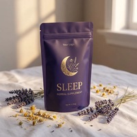 Tisane aux herbes en sachets pyramidaux (28 unités) pour sommeil profond nocturne, marque privée OEM, naturelle, pour soulager l'anxiété et réduire le stress en 28 jours