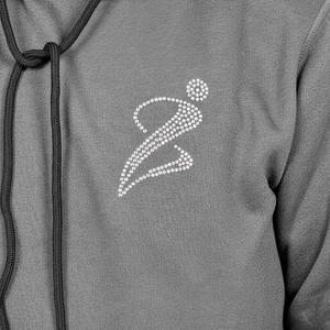 Ventes en gros de sweats à capuche décontractés en molleton coupe-vent surdimensionnés en coton 100% avec strass personnalisés pour hommes - Product Image 6