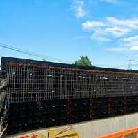 Système de coffrage modulaire en plastique ABS réutilisable plus de 100 fois, panneaux légers pour murs et colonnes en béton avec système de verrouillage rapide