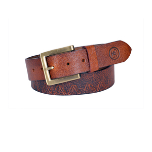 Cinturón de cuero genuino al por mayor de lujo para hombres Pedido a granel OEM Cinturón informal de cuero de moda para hombres con estilo - Product Image 4