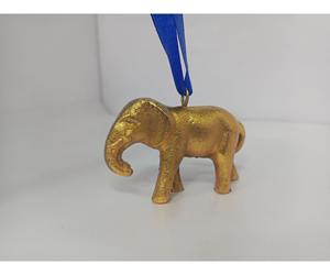 Adorno Navideño de Metal Hecho a Mano con Forma de Animal, Decoración Navideña Colgante Natural a Precio Económico - Product Image 1