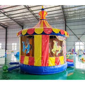 Castillo Inflable Comercial para Niños, Carrusel Inflable para Fiestas, Alquiler de Brincolines de PVC - Product Image 2